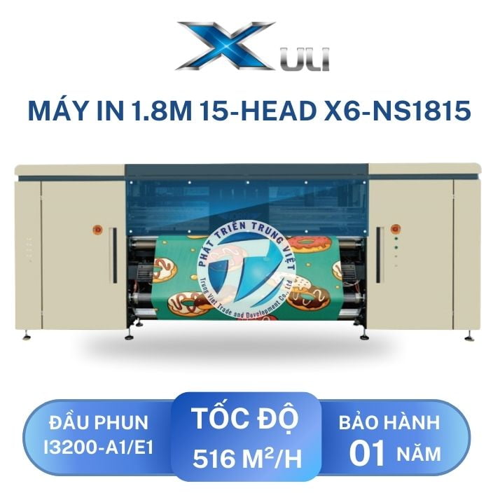 Máy In Decal 1.8M 15-Head X6-NS1815